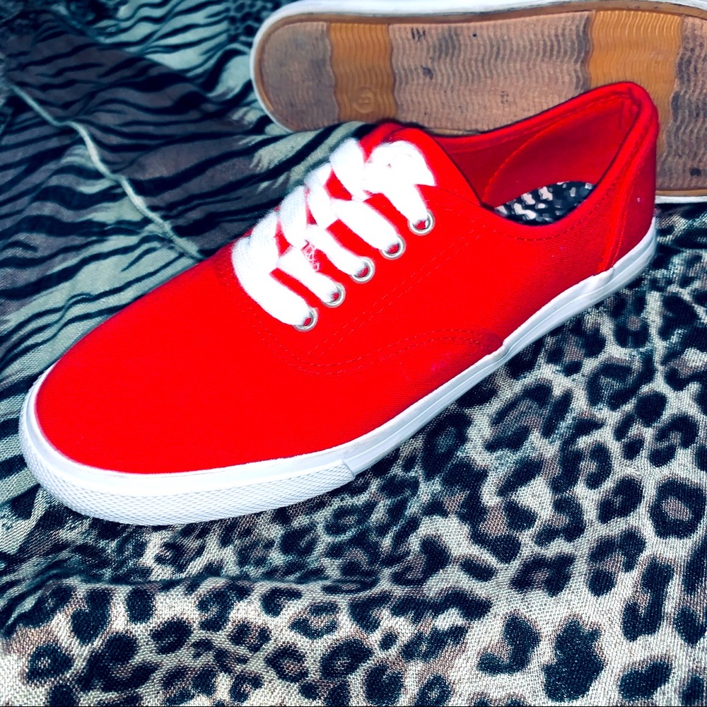Mossimo red sneakers size 8